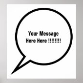 Speech-ballon Poster (Voorkant)