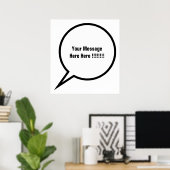 Speech-ballon Poster (Thuiskantoor)