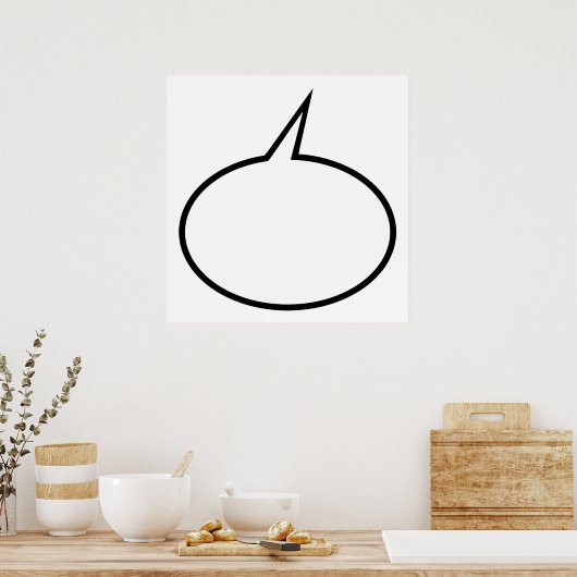 Speech-ballon Poster (Keuken)