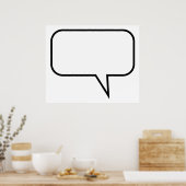 Speech-ballon Poster (Keuken)