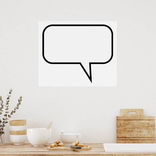 Speech-ballon Poster (Keuken)