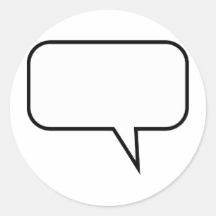 Speech-ballon Ronde Sticker