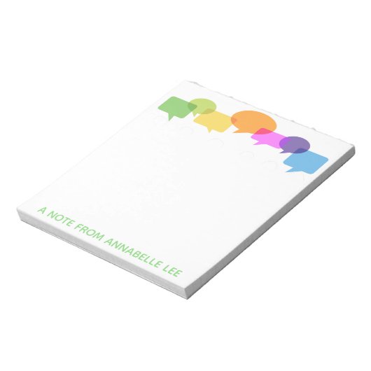 Speech Balloons Notitieblok (Linkerzijde)