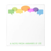 Speech Balloons Notitieblok (Voorkant)