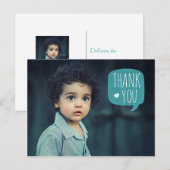 Speech Bubble Bedankt Post Kaart (Voorkant / Achterkant)