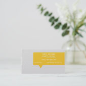 Speech Bubble (Beste onderscheiding van vandaag) Visitekaartje (Staand voorkant)