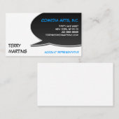 Speech Bubble Card II Visitekaartje (Voorkant / Achterkant)