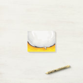 Speech Bubble Cartoon design Gele bkgd Post-it® Notes (Op bureau)