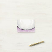 Speech Bubble Cartoon ontwerp Paarse bkgd Post-it® Notes (Op bureau)