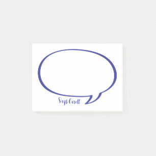 Speech Bubble Comic Gepersonaliseerde Post-it noti Post-it® Notes