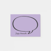Speech Bubble Comic Gepersonaliseerde Post-it noti Post-it® Notes (Voorkant)