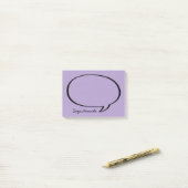 Speech Bubble Comic Gepersonaliseerde Post-it noti Post-it® Notes (Op bureau)