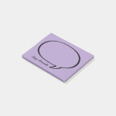 Speech Bubble Comic Gepersonaliseerde Post-it noti Post-it® Notes (Schuin)