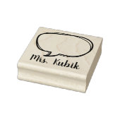 Speech Bubble Custom Teacher Stamp Rubberstempel (Stempel)