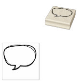 Speech Bubble Custom Teacher Stamp Rubberstempel (Gestempeld)