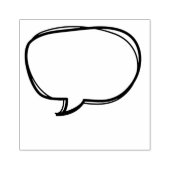 Speech Bubble Custom Teacher Stamp Rubberstempel (Afrduk)