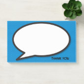 Speech Bubble Dank u leuke retro stripboek Post-it® Notes (Kantoor)