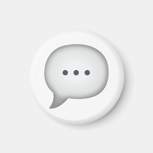 Speech Bubble - Emoji Magneet (Voorkant)