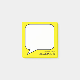 Speech Bubble Jouw naam Sjabloon Post-it® Notes