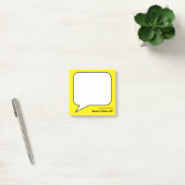 Speech Bubble Jouw naam Sjabloon Post-it® Notes (Kantoor)