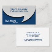 Speech Bubble-kaart [3 quinquies] Visitekaartje (Voorkant / Achterkant)