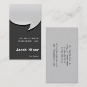 Speech Bubble-kaart [3 quinquies] Visitekaartje (Voorkant / Achterkant)