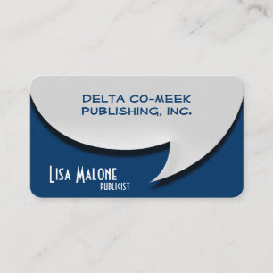 Speech Bubble-kaart [3 quinquies] Visitekaartje