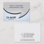 Speech Bubble-kaart [3d-stijl] Visitekaartje (Voorkant / Achterkant)