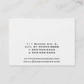 Speech Bubble-kaart [3d-stijl] Visitekaartje (Achterkant)