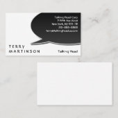 Speech Bubble-kaart Visitekaartje (Voorkant / Achterkant)