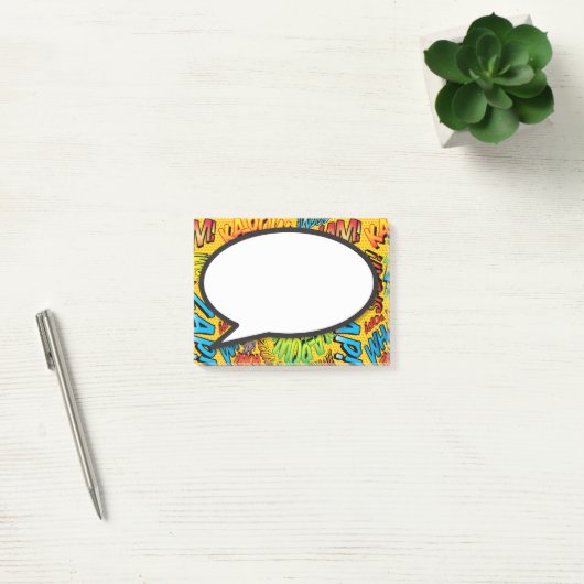 Speech Bubble Leuk Kleurrijk Stripboek Post-it® Notes (Kantoor)