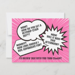 Speech Bubble | Moederdag bedankjes Notitiekaartje