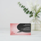 Speech Bubble-textuurstijl Visitekaartje (Staand voorkant)