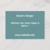 Speech Bubble-Visitekaartjes Visitekaartje (Achterkant)