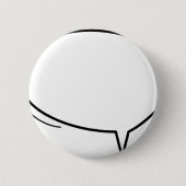 Speech Bubble - voeg je eigen tekst toe! Ronde Button 5,7 Cm (Voorkant)