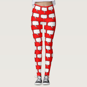 Speech Bubbles 2 Kies achtergrondkleur Leggings