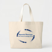 Speech Change Lives Grote Tote Bag (Voorkant)