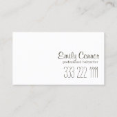 Speech Cloud Tweet Bird Babysitting Kinderopvang K Visitekaartje (Achterkant)