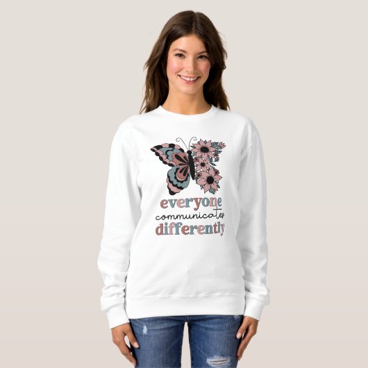 Speech Language Pathologist Butterfly Personalized Trui (Voorkant volledig)