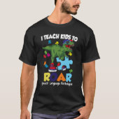 Speech Language Pathologist Dinosaur Rex Roar SLP T-shirt (Voorkant)