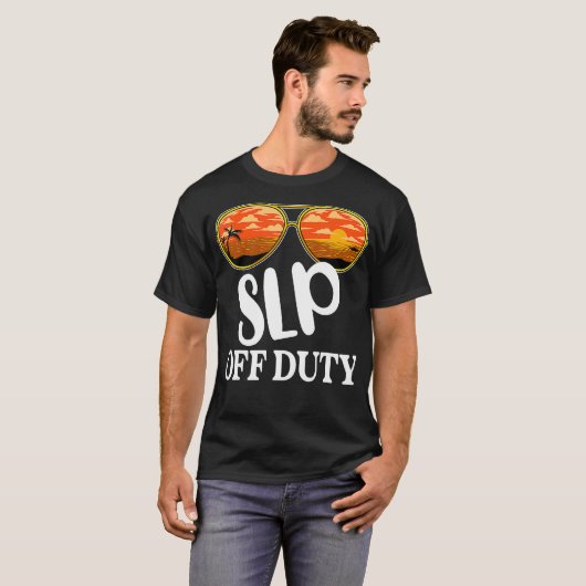 Speech Language Pathologist Off Duty Sunbril be T-shirt (Voorkant volledig)