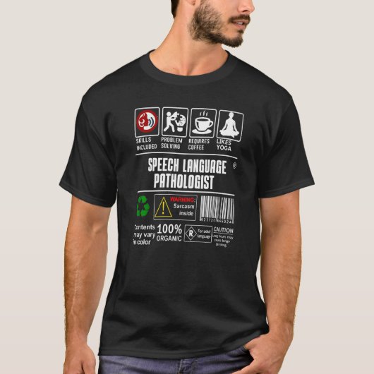 Speech Language Pathologist Packaging & Handling L T-shirt (Voorkant)