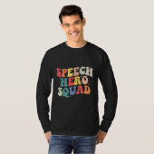 Speech Language Pathologist Speech Hero Squad  SLP T-shirt (Voorkant volledig)