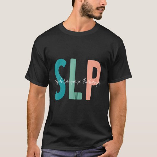Speech Language Pathologist Speech Therapy SLP Zip T-shirt (Voorkant)