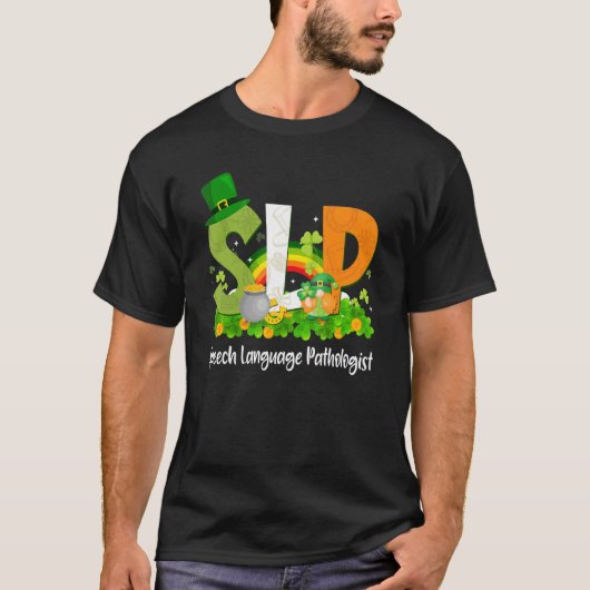 Speech Language Pathologist St Patrick's Day SLP T T-shirt (Voorkant)