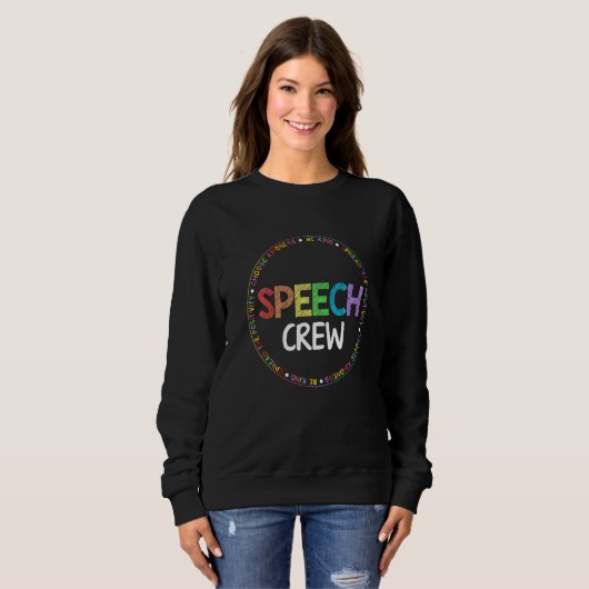 Speech Language Pathologist Therapy Groovy Speech  Trui (Voorkant volledig)