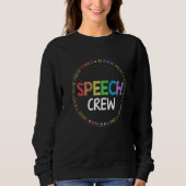 Speech Language Pathologist Therapy Groovy Speech  Trui (Voorkant)