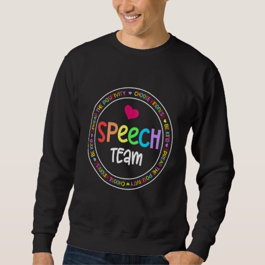 Speech Language Pathologist Therapy Groovy Speech  Trui (Voorkant)
