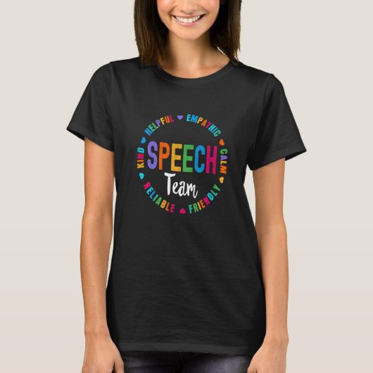 Speech Language Pathologist Therapy SLP SQUAD of S T-shirt (Voorkant)