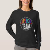 Speech Language Pathologist Therapy SLP Squad Spee T-shirt (Voorkant)